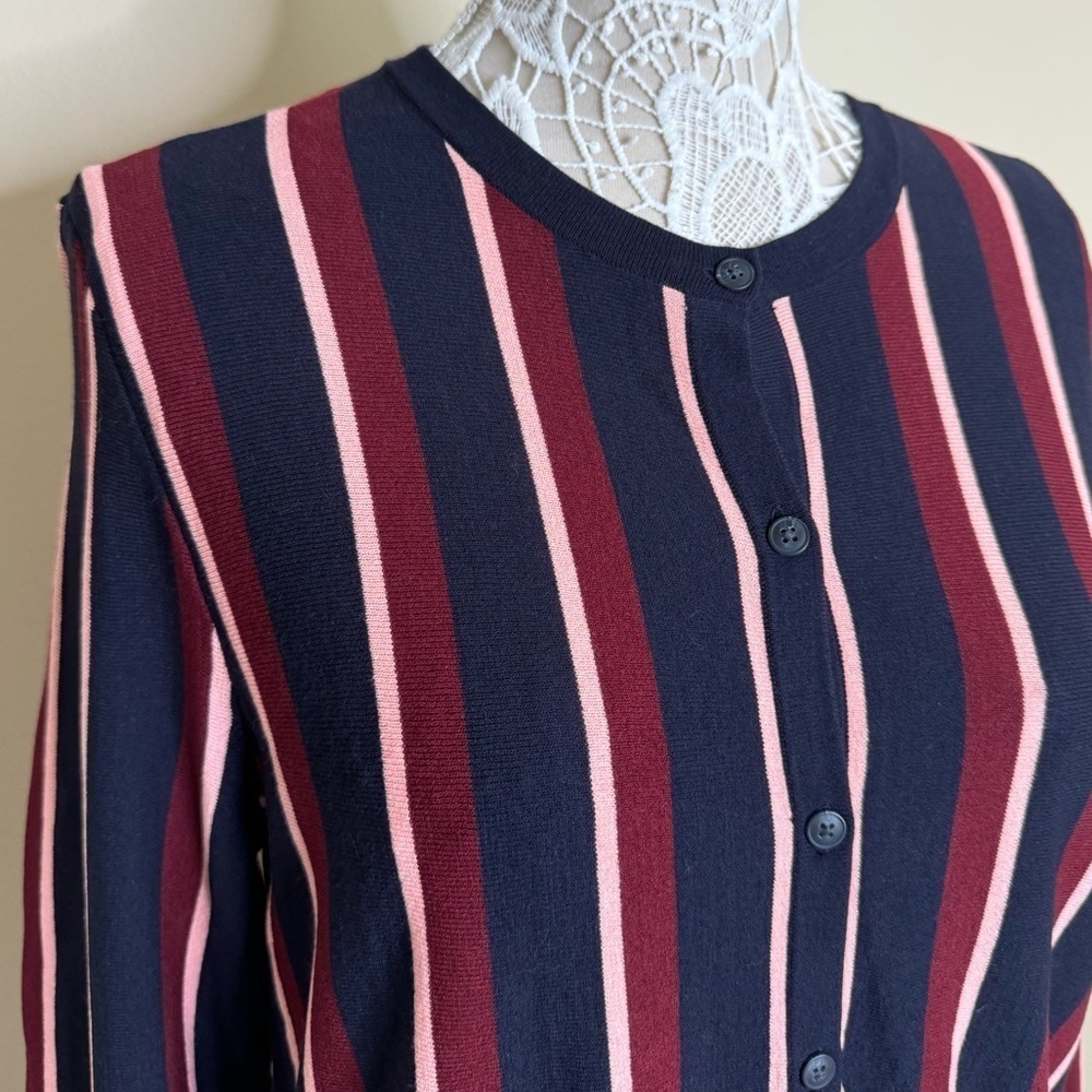 NWT Ann Taylor Button Front Striped Cardigan Mult… - image 4
